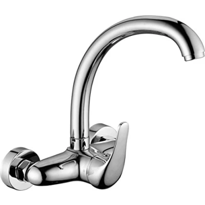 Immagine di DP Griferia GCP150 Rubinetto monocomando da Parete Alto Forma 150 Peonia, Argento