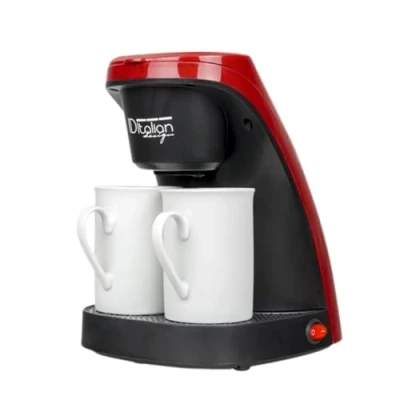 Immagine di ID Italian IDECUCOF02 macchina per caffè Libera installazione Nero, Rosso 0,24 L 2 tazze Semi automatica