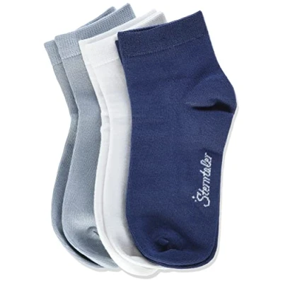Immagine di Sterntaler Sneaker Söckchen 3er Pack Bambus Calzini, Blau, 18 Bimbo