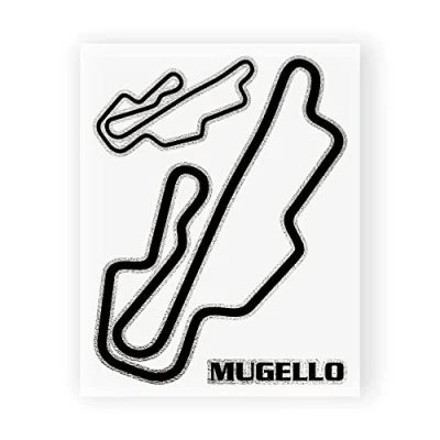 Immagine di 4R Quattroerre.it Quattroerre 6328 Adesivo Circuito Mugello Tabella Dimensioni 10 x 12 cm