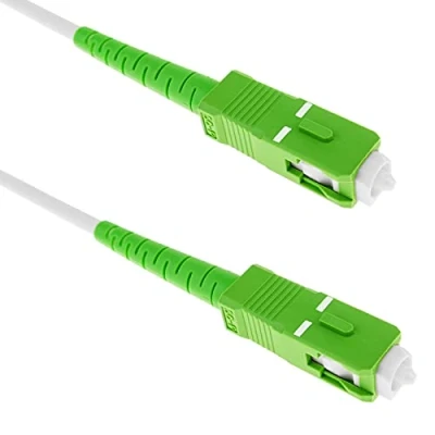 Immagine di BeMatik Cavo in Fibra Ottica SC/APC per simplex monomodale 9/125 20 m OS2 Bianco