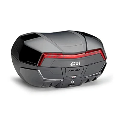 Immagine di GIVI BAULETTO Monokey System portaoggetti BAULE V58NN MAXIA 5 Per Scooter Moto 2 CASCHI 58 litri TOPCASE Posteriore NERO CON CATADIOTTRO ROSSO E QUATTRO COVER VERNICIATE IN COLOR LUCIDO