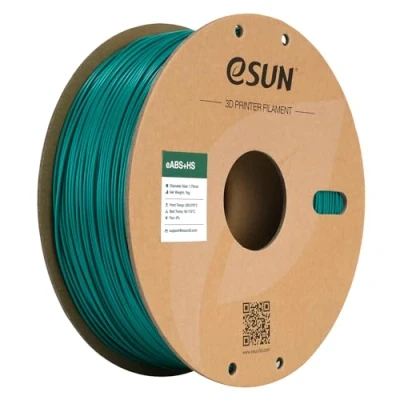 Immagine di eSUN ABS+ Filamento 1,75 mm, ABS+HS per stampante 3D ad alta velocità ABS Plus, precisione dimensionale +/ 0,03 bobina da 1 kg (2,2 libbre) la stampa Speedy, Verde