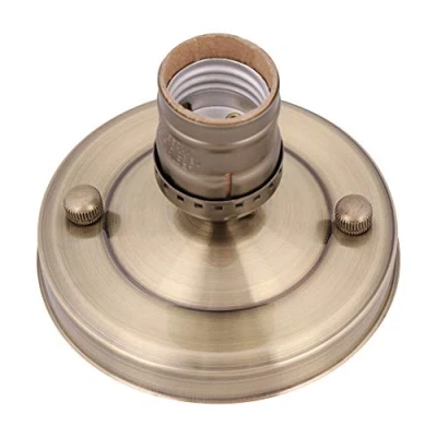 Immagine di Fdit E27 Socket Adapter E26 / Base industriale da soffitto/applique parete vintage Presa a vite per lampada bulbo sospensione (Bronze)