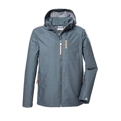 Immagine di G.I.G.A. DX Uomo Giacca softshell con cappuccio staccabile/giacca da esterno GS 7 MN SFTSHLL JCKT, smoke blue, L, 41491 000