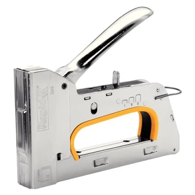Immagine di Rapid PRP R33 Graffatrice Manuale per Graffette n. 13, Dotata di Impugnatura Ergonomica, Grilletto Facile da Utilizzare e Regolatore Forza in 3 Fasi, Adatta Lavori Tappezzeria Pesante