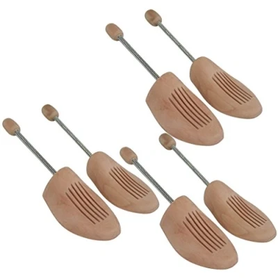 Immagine di DELFA Set de 3 paia tendiscarpe in legno T. 38/39 con molla a spirale per ottima ritenzione della forma calzature