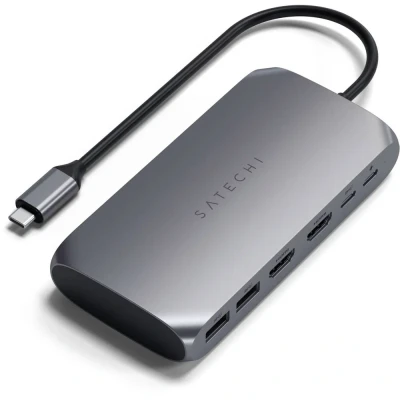Immagine di Satechi Aluminium USB C Multimedia Adapter M1 grey ST UCM1HM