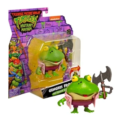 Immagine di GIOCHI PREZIOSI Tartarughe Ninja Caos MutanteGenghis Frog In Versione Action Figure ArticolataDimensione 12 CmDettagliataPer Bambini A Partire Dai 4 Anni