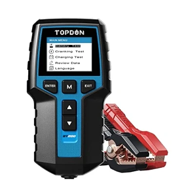 Immagine di Tester per Batteria Auto,TOPDON BT200 100 2000CCA,Tester Generatore Veicoli a Motore,Analizzatore Digitale della Dell&#039;Auto,per Auto,Camion,ATV,Barche