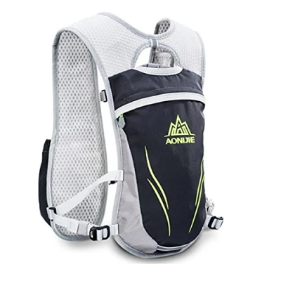 Immagine di AONIJIE Unisex 5.5L corsa a idratazione Vest zaino Hydration Pack (Grigio)
