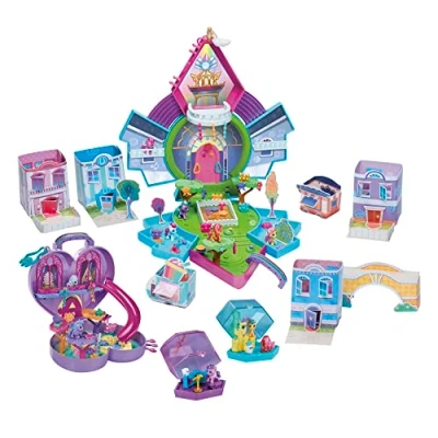 Immagine di My Little Pony, Magia del Minimondo, set Mini Equestria Collection, playset giocattolo personalizzabile per bambine e bambini con più di 120 pezzi