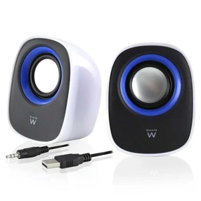 Immagine di Ewent Juliet Sistema Audio 2.0 Speaker Casse Stereo, Alimentate via USB, Bianco/Nero/Blu