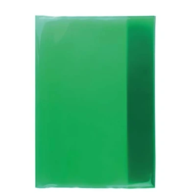 Immagine di HERMA 10 copertine per quaderni, formato A4, colore verde trasparente, 19604, in pellicola di polipropilene resistente, lavabile e extra spessa, set trasparenti quaderni
