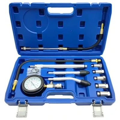Immagine di ZKTOOL 11 Tester di Compressione per motori a benzina, 0 300 PSI / 20 Bar, Adattatori Motore Manometro, Compatibile con Tutti i Veicoli e le Motociclette, Cilindro Kit