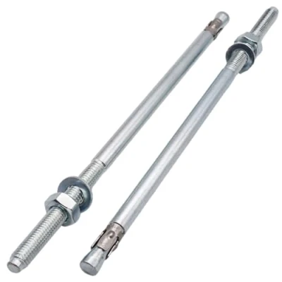 Immagine di SKIR&#039;CO Ancoraggi a cuneo zincati M10 x 250 mm, tasselli in metallo, bullone di ancoraggio, ancoraggio per muratura, calcestruzzo, 4 pezzi