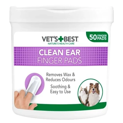 Immagine di Vet&#039;s Best Salviettine Pulizia Orecchie per Cani 50 Pezzi