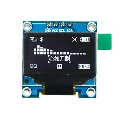 Immagine di HiLetgo 0.96&quot; I2C IIC OLED LCD Display 128X64 for Arduino 51 STM33 Raspberry Pi White Font
