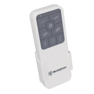 Immagine di Westinghouse Lighting 77880, telecomando a radiofrequenza per il ventilatore da soffitto e la luce con display retroilluminato, finitura bianca