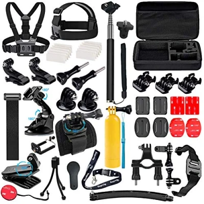 Immagine di Suptig Kit di Accessori compatibile per GoPro Hero 13 12 11 10 9 8 7/6/5/4/3/3+/2/1/Session e AKASO, Dji Action, Insta 360 Action Camera