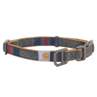 Immagine di Carhartt Collare per cani completamente regolabile cani, cuciture riflettenti visibilità, coperta a righe, grande
