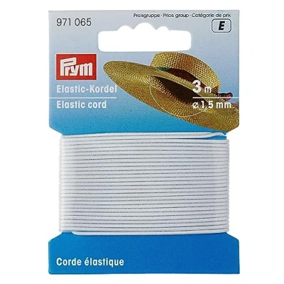 Immagine di Prym Cordone Elastico, Misto Poliestere, Bianco, &#039;9.3 x 5.7 0.5 cm