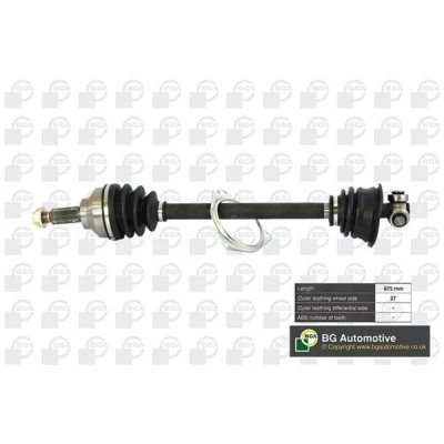 Immagine di BGA DS7319L Albero motore / Semiasse Assale anteriore Sx 675 RENAULT: TRAFIC 2 Bus, Kasten, OPEL: Vivaro A Combi, Van