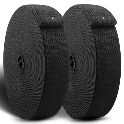 Immagine di CZ Store® Elastico per Cucire SET di 2 15 METRI x 20 MM✮GARANZIA A VITA✮ Rotolo Cucito in Poliestere, Accessori Merceria e Sartoria Vestiti, Pantaloni Nero
