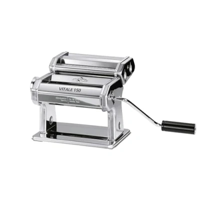Immagine di Küchenprofi Vital Macchina per pasta manuale 7 livelli di impasto, in acciaio inox, lasagne, tagliatelle e altro, include tagliapasta, 3 accessori, motore venduto separatamente