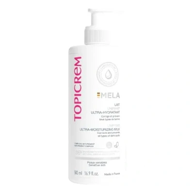 Immagine di Topicrem Latte per il corpo ultra idratante Mela Idrata 24 ore in modo uniforme, corregge e previene le macchie Consistenza liquida, profumo floreale Pelle sensibile 500 ml (la confezione