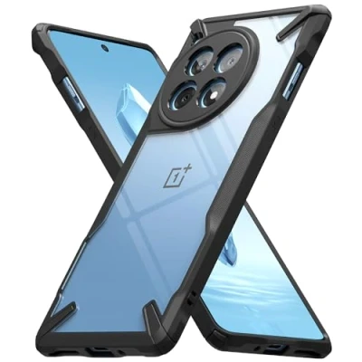 Immagine di Ringke Fusion X Compatibile con Cover OnePlus 12R, Custodia Bella e Protettiva Ottimo Grip, Bumper Antiurto Resistente Black