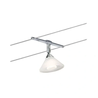 Immagine di Paulmann punto luce, integrazione per sistema di cavi faretti, 94138, Colmar, massimo 10 W, cromato, lucido, senza lampadina
