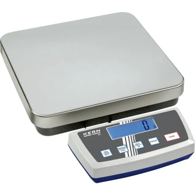 Immagine di Kern DE 6K1D Bilancia pesa pacchi Portata max. 6 kg Risoluzione 1 g, 2 g rete elettrica, a batteria, batteria ricaricabile Argento