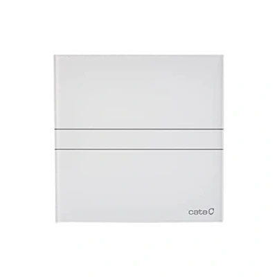 Immagine di e 120 GTH Aspiratore Bagno Serie Glass Hygro Pannello Frontale in Vetro Con Timer Rilevatore di Umidità Classe Energetica B da Silenzioso 17 cm Larghezza Cata