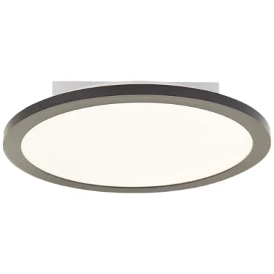 Immagine di Lightbox Basic LED pannello a superficie Ø 29 cm parete e soffitto senza tempo con cornice nera luce bianca neutra (4000 K) 1600 lm per ogni stanza in alluminio/plastica
