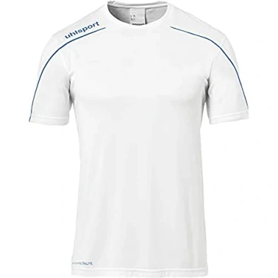 Immagine di uhlsport Stream 22 Maglia a Maniche Corte da Uomo, Maglietta, 100347717, Weiß/Azurblau, XL