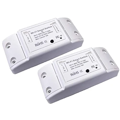 Immagine di LEDLUX SH101WR, 2 Pezzi Smart Interruttore Intelligente WiFi + RF, Switch, Compatibile Con Alexa Google Home (WIFI RF 10A)