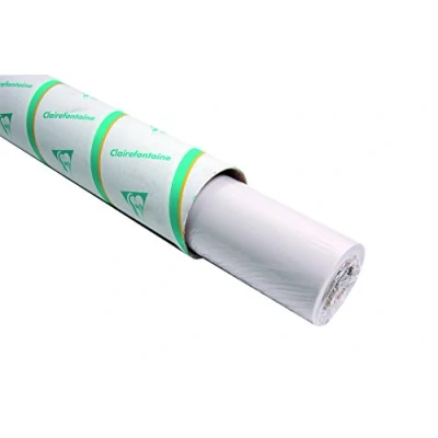 Immagine di Clairefontaine 96528C Rotolo Carta da Lucido altamente Trasparente 0,75x20 m 40/45g Confezionato in un tubo di cartone resistente Ideale per il Disegno tecnico