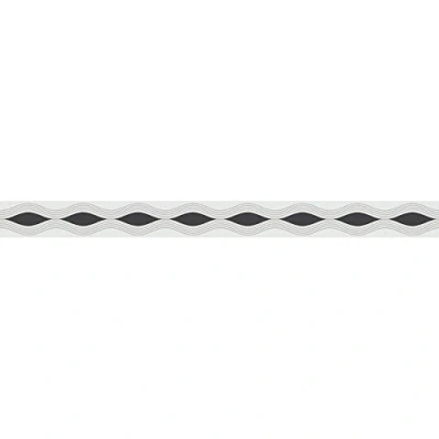 Immagine di A.S. Création Bordo autoadesivo Stick Ups grafico 5,00 m x 0,05 nero bianco grigio 260314 2603 14