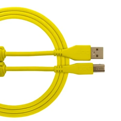 Immagine di UDG U95001YL Cavo USB 2.0 (A B) Audio ad alta velocità ottimizzato A maschio B maschio, giallo, 1 metro. Compatibile con qualsiasi dispositivo