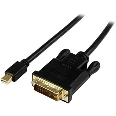 Immagine di StarTech.com Cavo da Mini DisplayPort a DVI 0,9 m, Adattatore Passivo DP Single Link 1080p, mDP o Thunderbolt 1/2 Mac/PC Monitor (MDP2DVIMM3BS)
