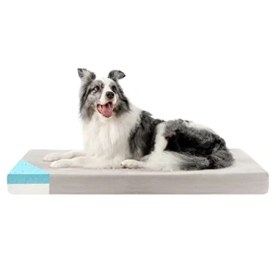 Immagine di ZENAPOKI Cuccia Cane S Ortopedico, per Le articolazioni Cuscino Memory Foam, Cani Rivestimento esterno lavabile, 60x40x9cm