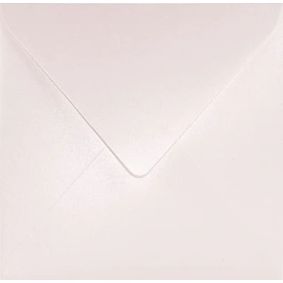 Immagine di Netuno 25x busta da lettera quadrata perlata rosa pallido 153x 153 mm 120g Aster Metallic Candy Pink elegante per biglietti invito partecipazioni matrimonio battesimo compleanno comunione Natale