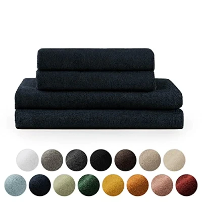 Immagine di Blumtal Asciugamani Bagno, Super Assorbenti, 100% Cotone Certificato Oeko Tex 100, Set da 2 Teli Bagno (70x140cm) + (50x100cm), Bianco