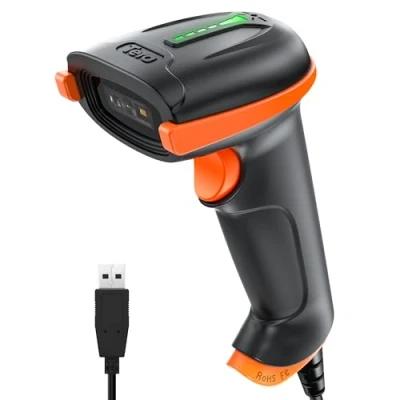 Immagine di Tera Lettore di Codici a Barre 1D 2D QR Scanner Cablato CMOS con Fotocamera da 300.000 Pixel Cavo USB, Plug and Play, Modello D5100Y