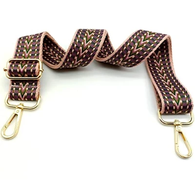 Immagine di Tracolla per Borse Donna Colorato Cinghia Della Borsa Larga, Regolabile con Gold Moschettone, Durevole Crossbody Borsa, Borsetta, Chitarra DIY Spalla Accessori Ragazze, 19