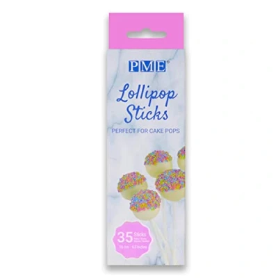 Immagine di PME LS172 Bastoncini per Lollipop e Cake Pops, Plastica, Trasparente, 0.3 x 16 cm, 35 Unità
