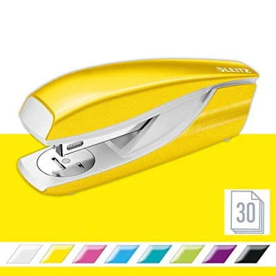 Immagine di Leitz Cucitrice da Ufficio NeXXt WOW, fino a 30 Fogli, Cardboard, Box, Giallo