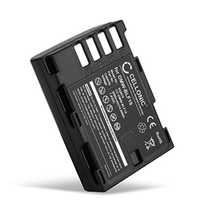 Immagine di CELLONIC Batteria DMW BLF19 BLF19E Compatibile con Panasonic DCGH5 GH5, GH4, GH3, GH4R, GH4A, GH4H, GH3A, 2000mAh 7.2V 7.4V