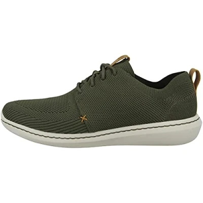 Immagine di Clarks STEP Urban MIX Sneakers basse, Uomo, Taglia: 47, Khaki Finta pelle / tessuto